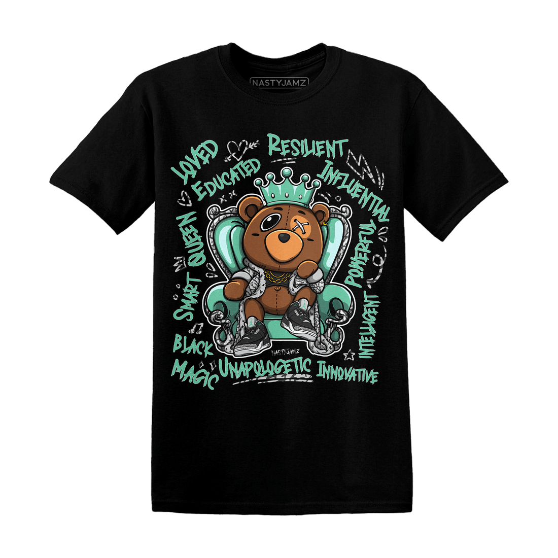 Jordan 3 Green Glow T Shirt Match BER Self Definition - NastyJamz
