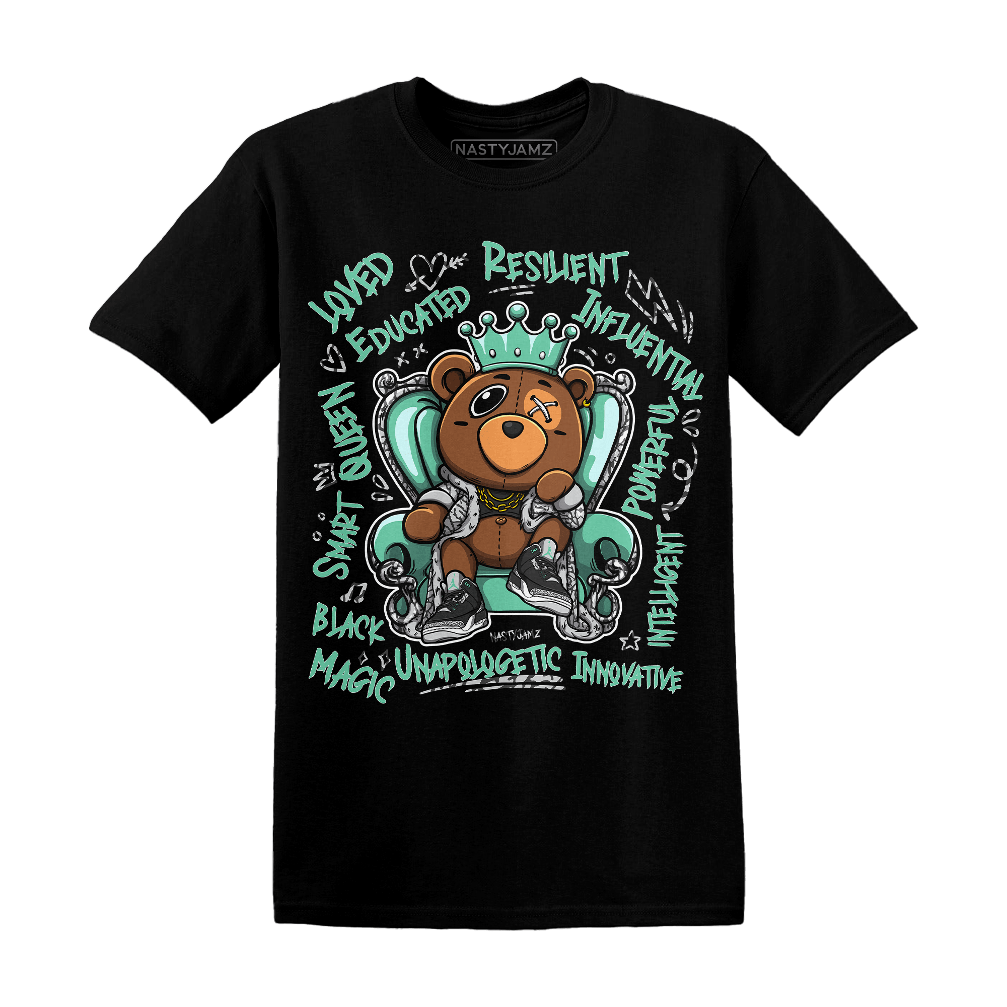 Jordan 3 Green Glow T Shirt Match BER Self Definition - NastyJamz