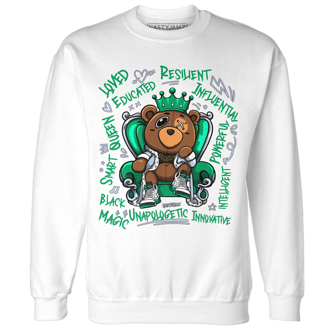Lucky Green 5s Sweatshirt Match BER Self Definition - NastyJamz