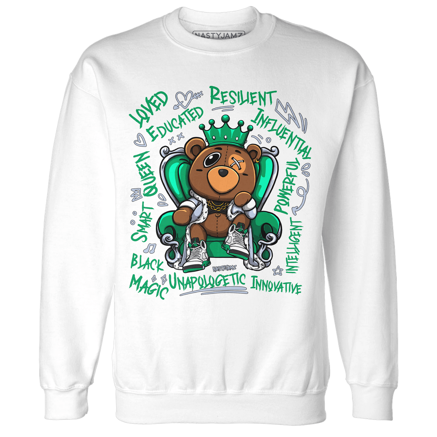Lucky Green 5s Sweatshirt Match BER Self Definition - NastyJamz
