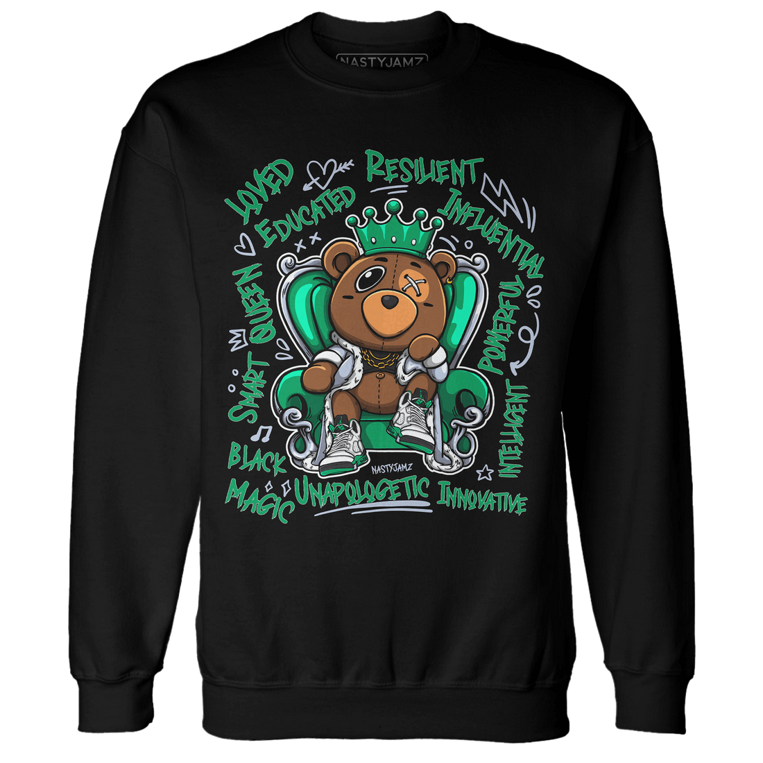 Lucky Green 5s Sweatshirt Match BER Self Definition - NastyJamz