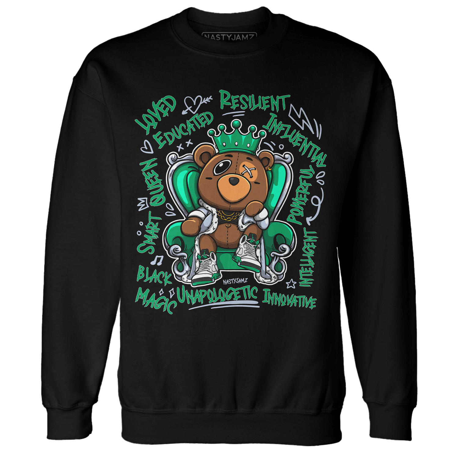 Lucky Green 5s Sweatshirt Match BER Self Definition - NastyJamz