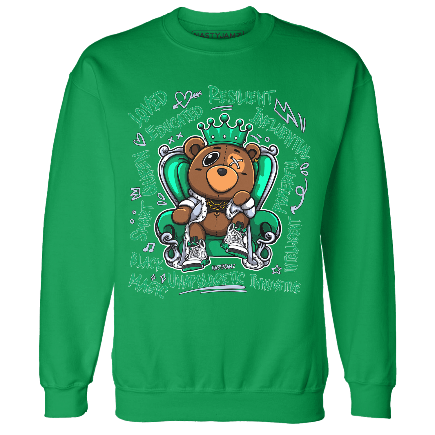 Lucky Green 5s Sweatshirt Match BER Self Definition - NastyJamz