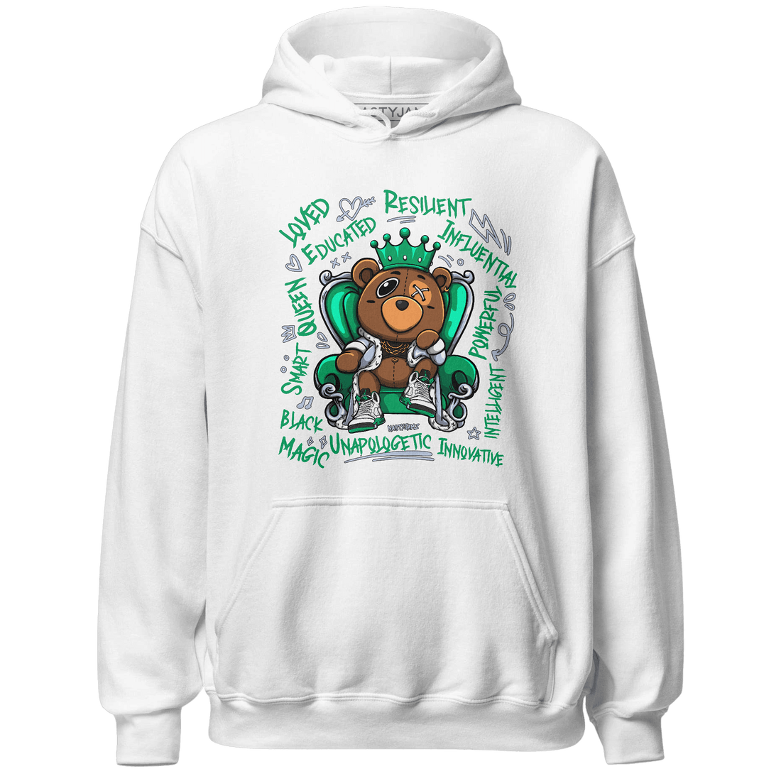 Lucky Green 5s Hoodie Match BER Self Definition - NastyJamz