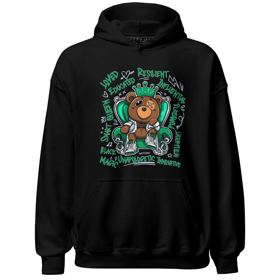 Lucky Green 5s Hoodie Match BER Self Definition - NastyJamz