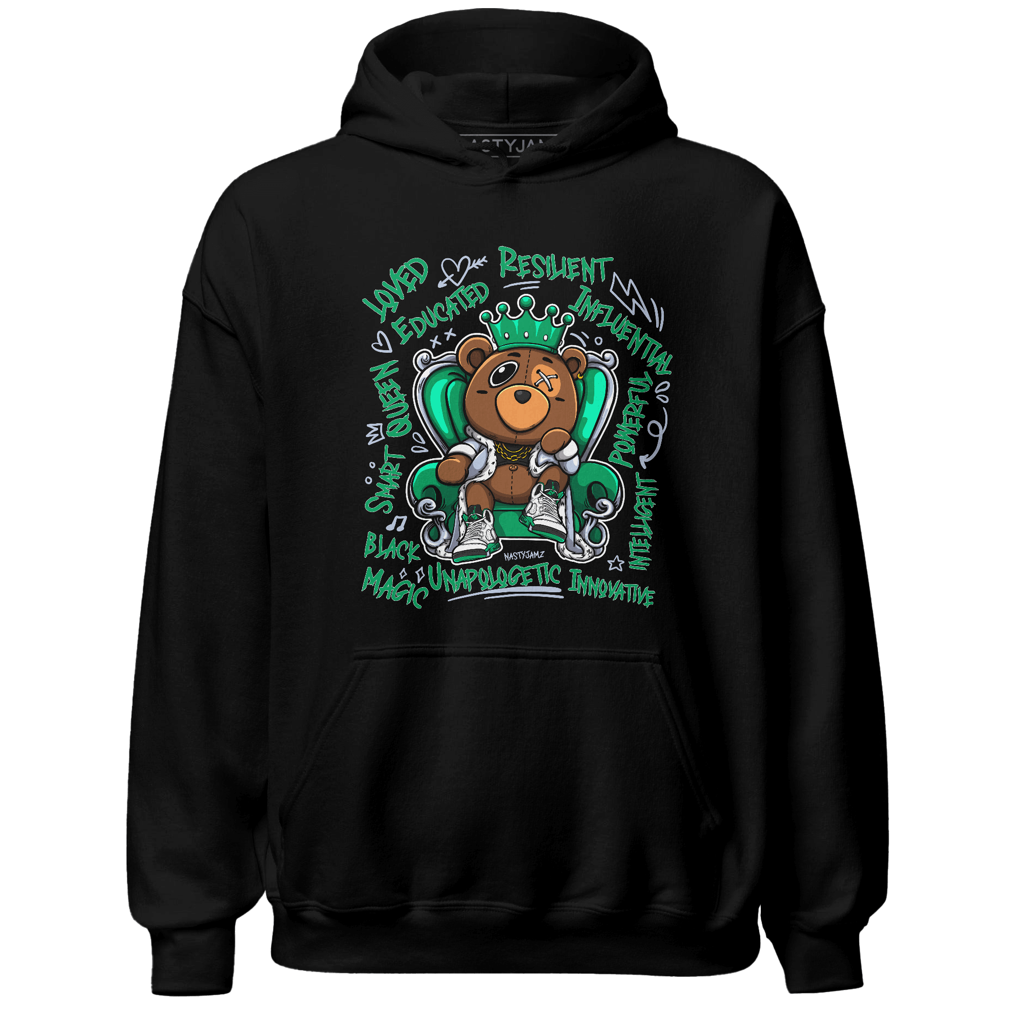 Lucky Green 5s Hoodie Match BER Self Definition - NastyJamz