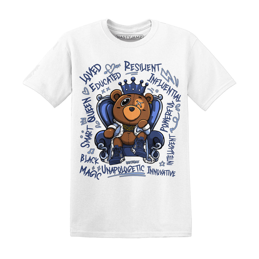 Jordan 5 Midnight Navy T Shirt Match BER Self Definition - NastyJamz