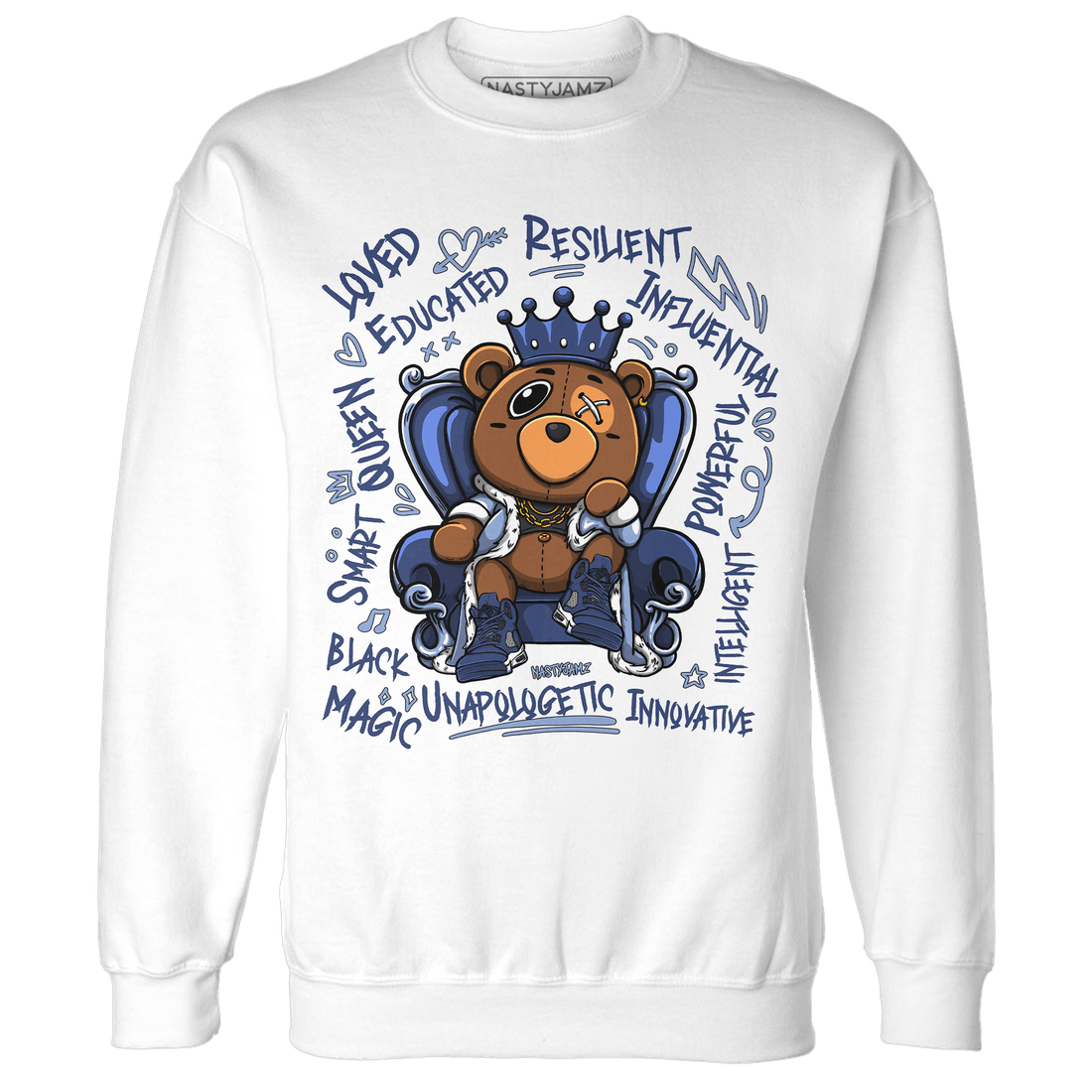 Midnight Navy 5s Sweatshirt Match BER Self Definition - NastyJamz