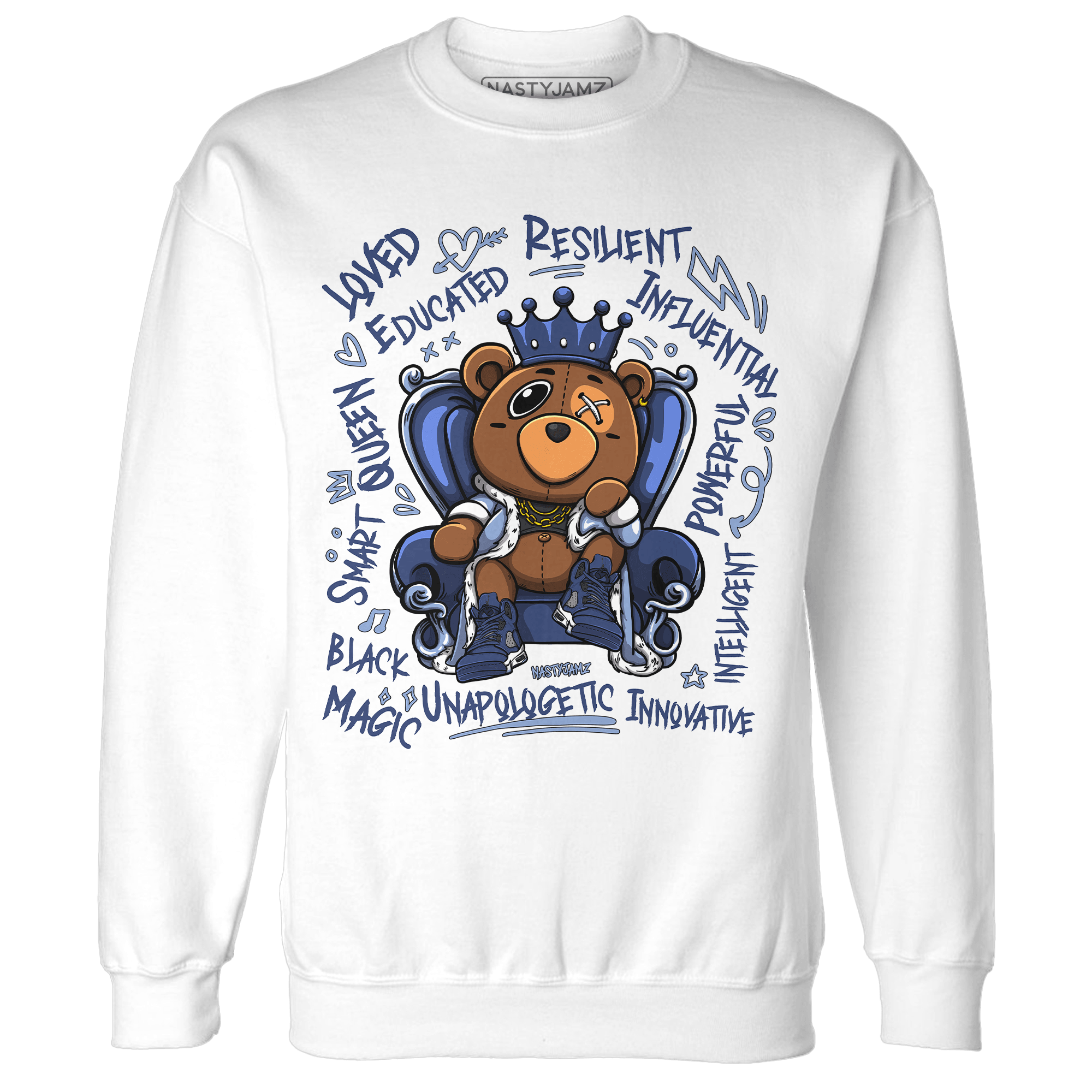 Midnight Navy 5s Sweatshirt Match BER Self Definition - NastyJamz