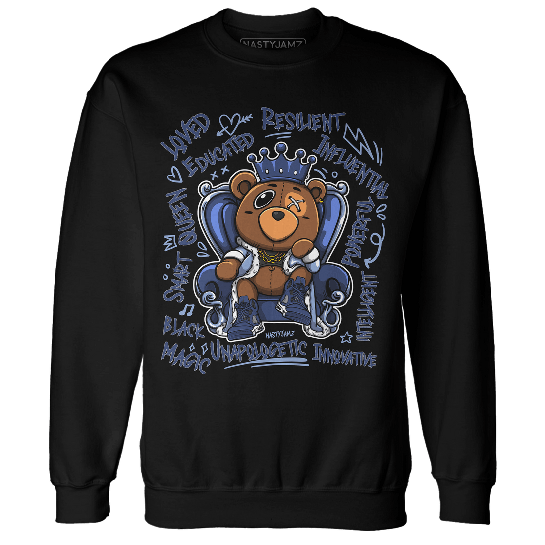Midnight Navy 5s Sweatshirt Match BER Self Definition - NastyJamz