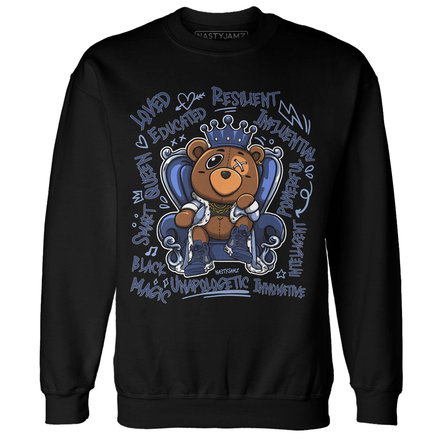 Midnight Navy 5s Sweatshirt Match BER Self Definition - NastyJamz