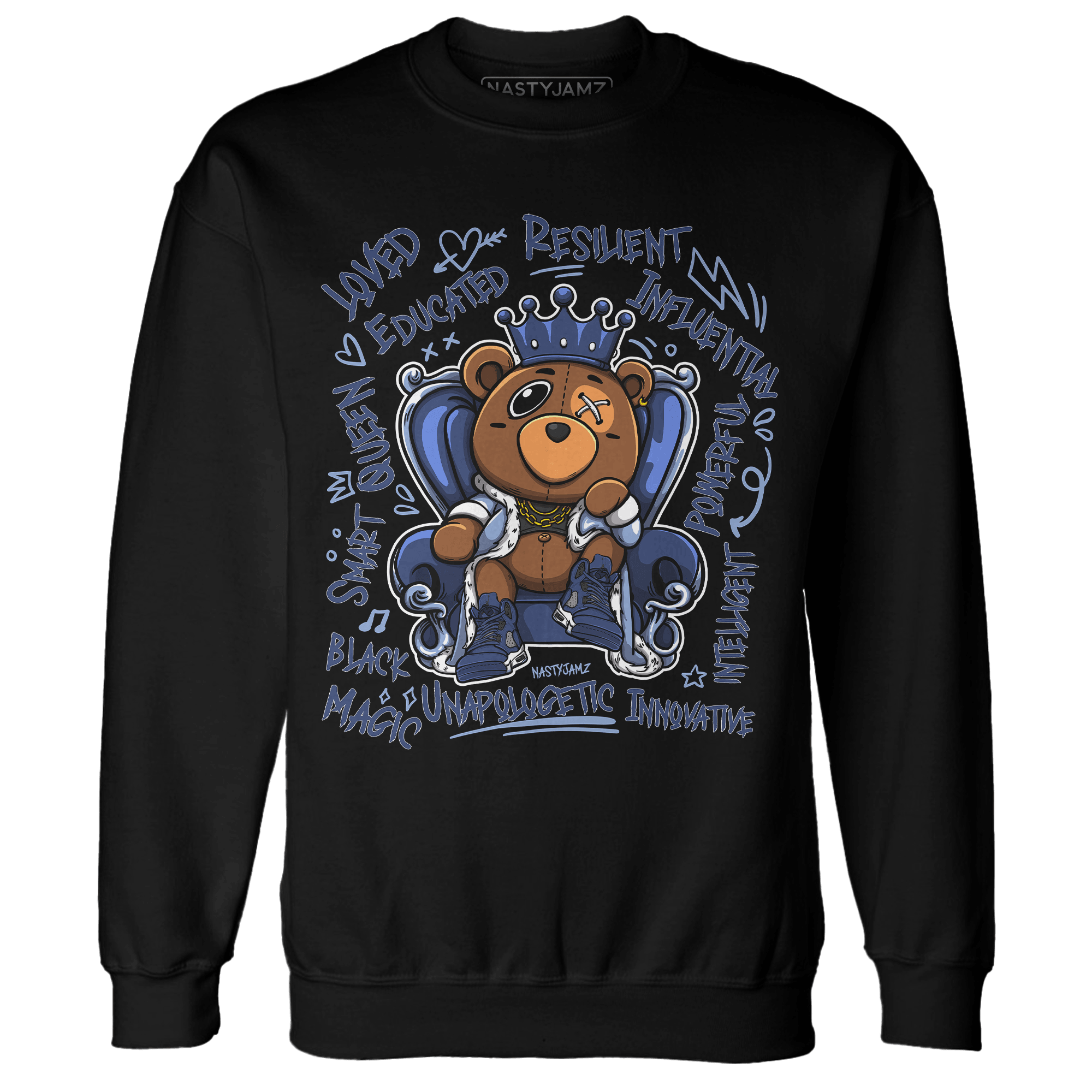 Midnight Navy 5s Sweatshirt Match BER Self Definition - NastyJamz