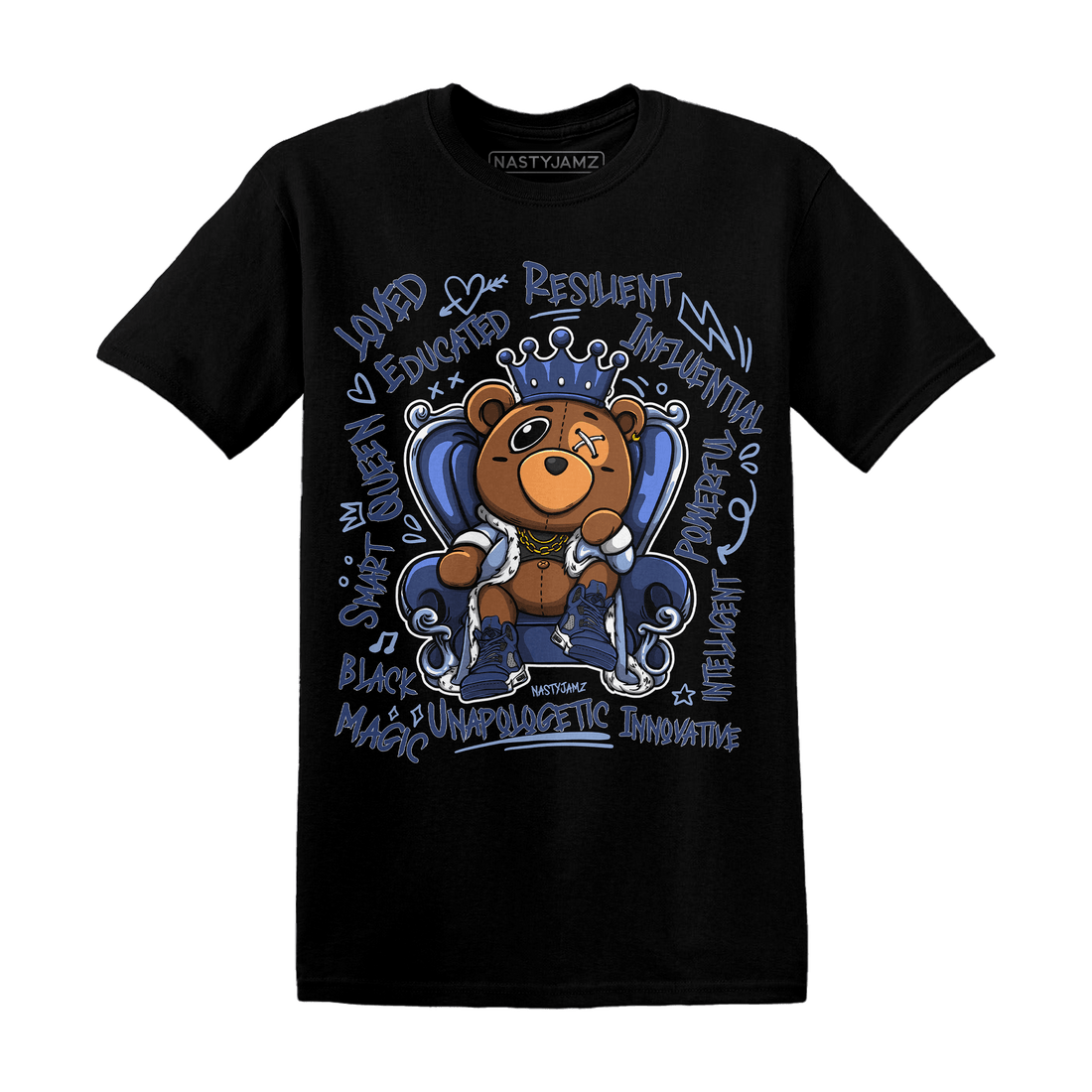 Jordan 5 Midnight Navy T Shirt Match BER Self Definition - NastyJamz