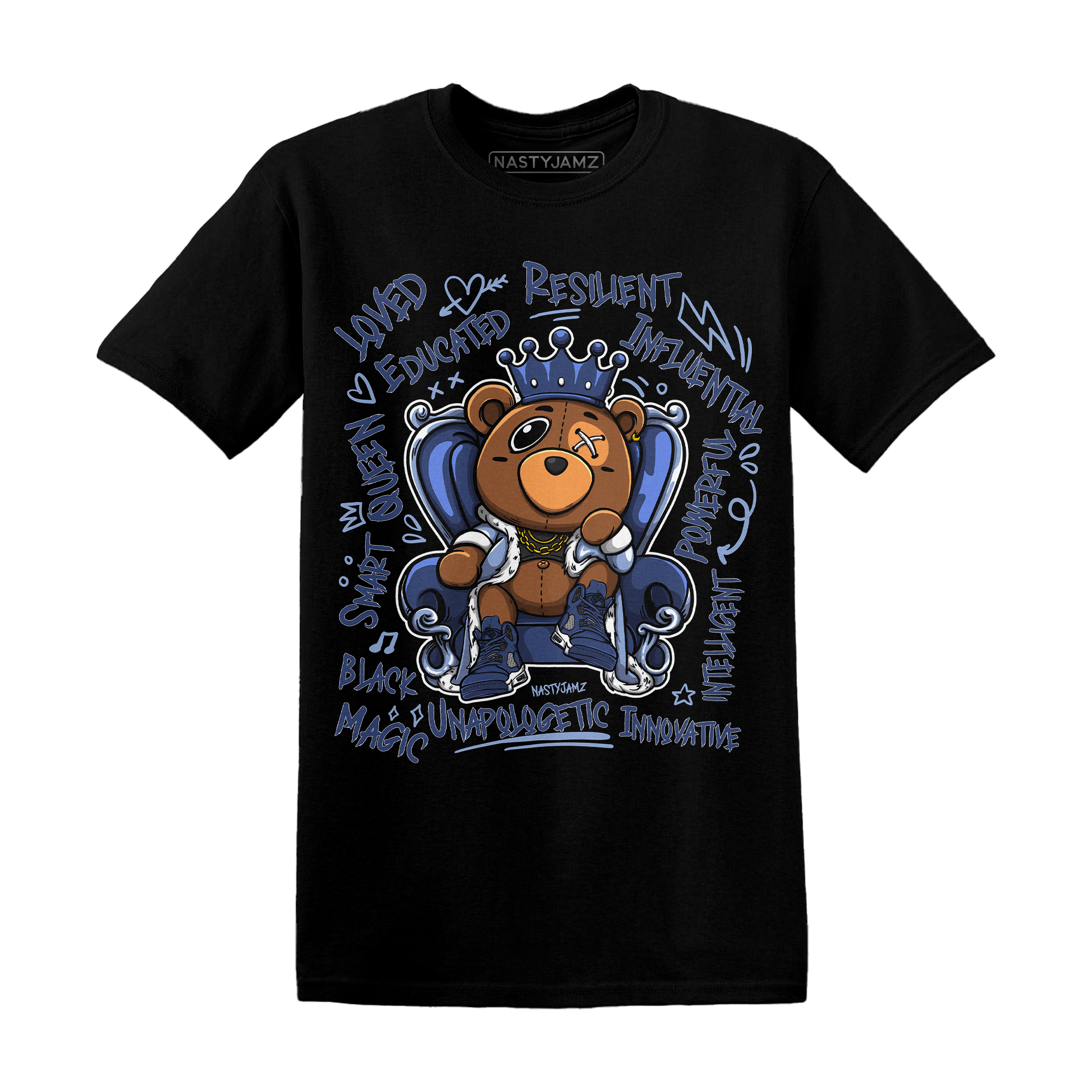Jordan 5 Midnight Navy T Shirt Match BER Self Definition - NastyJamz