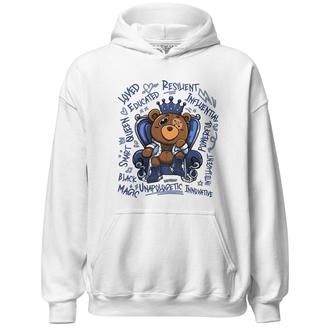 Midnight Navy 5s Hoodie Match BER Self Definition - NastyJamz