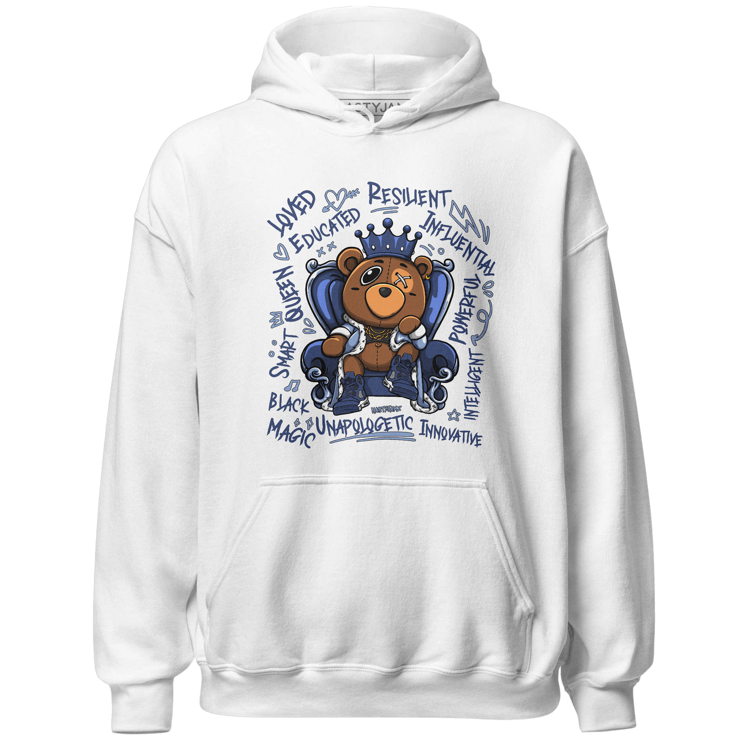 Midnight Navy 5s Hoodie Match BER Self Definition - NastyJamz