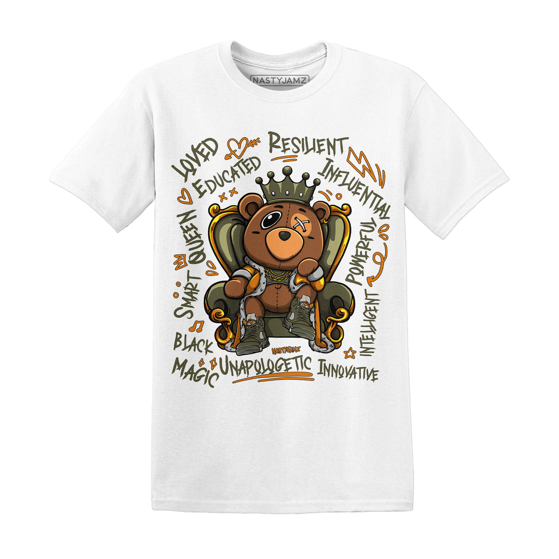 Jordan 5 Olive T Shirt Match BER Self Definition - NastyJamz