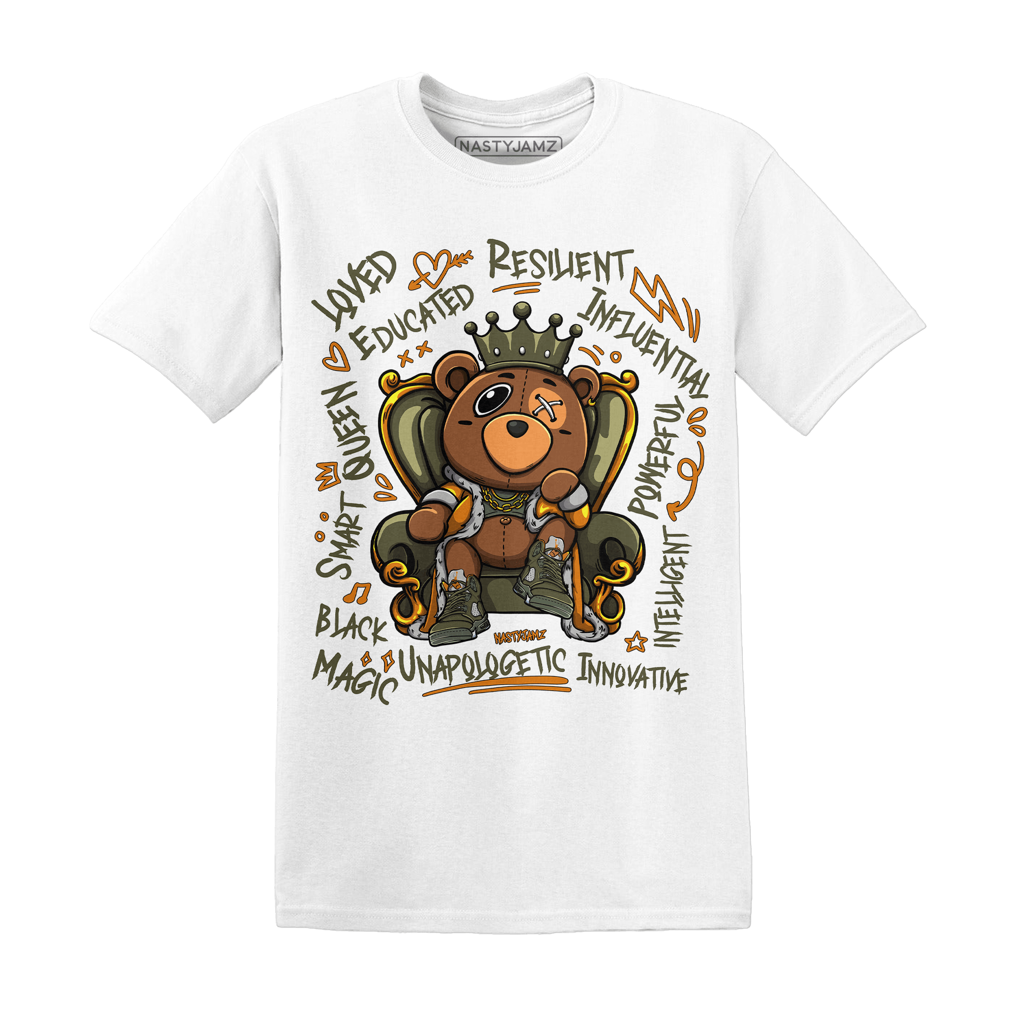 Jordan 5 Olive T Shirt Match BER Self Definition - NastyJamz