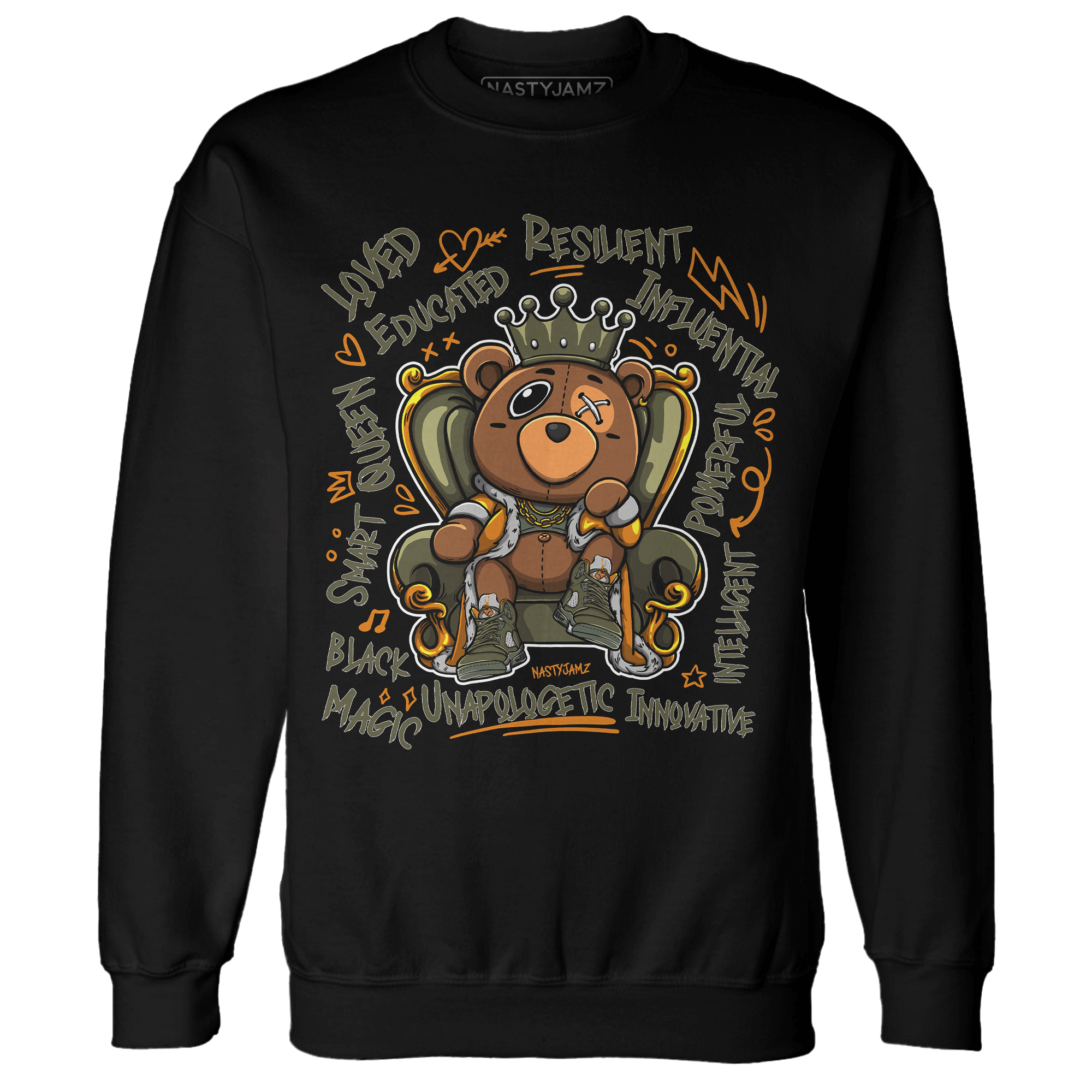 Olive 5s Sweatshirt Match BER Self Definition - NastyJamz