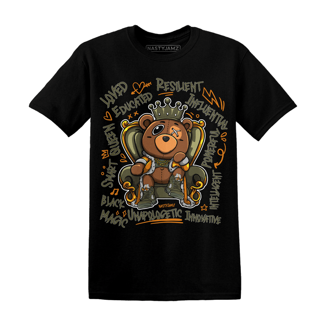 Jordan 5 Olive T Shirt Match BER Self Definition - NastyJamz