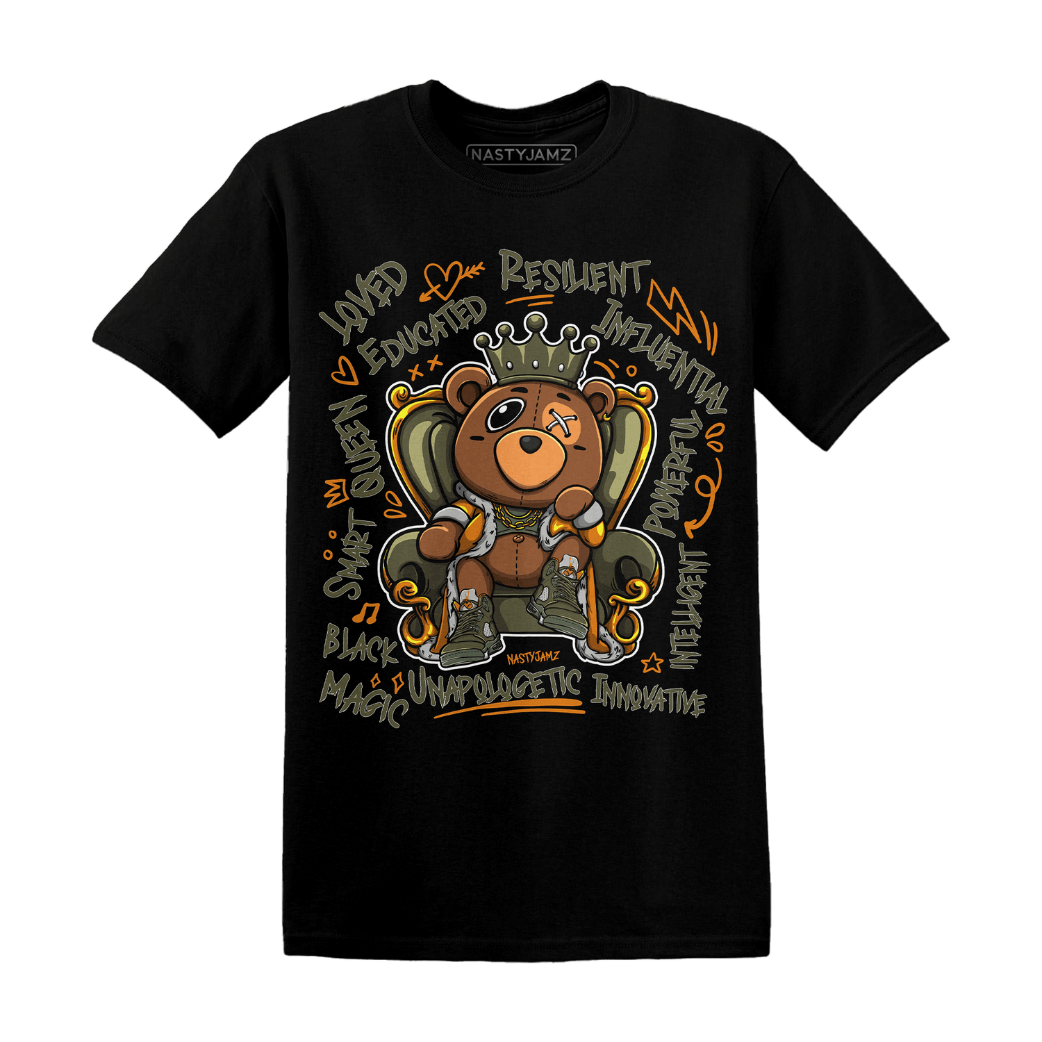 Jordan 5 Olive T Shirt Match BER Self Definition - NastyJamz