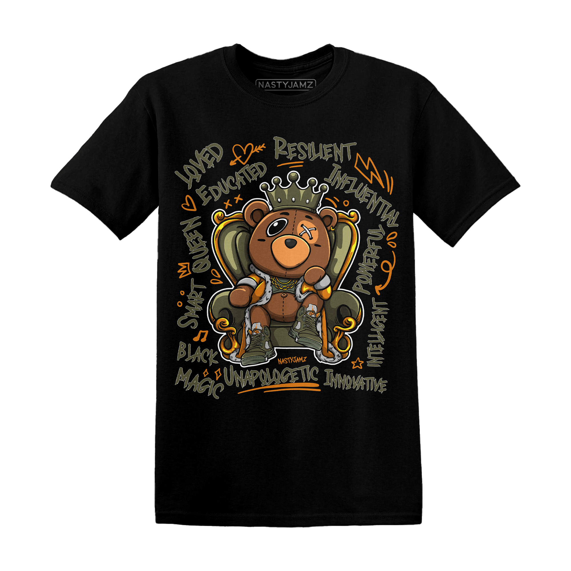 Jordan 5 Olive T Shirt Match BER Self Definition - NastyJamz