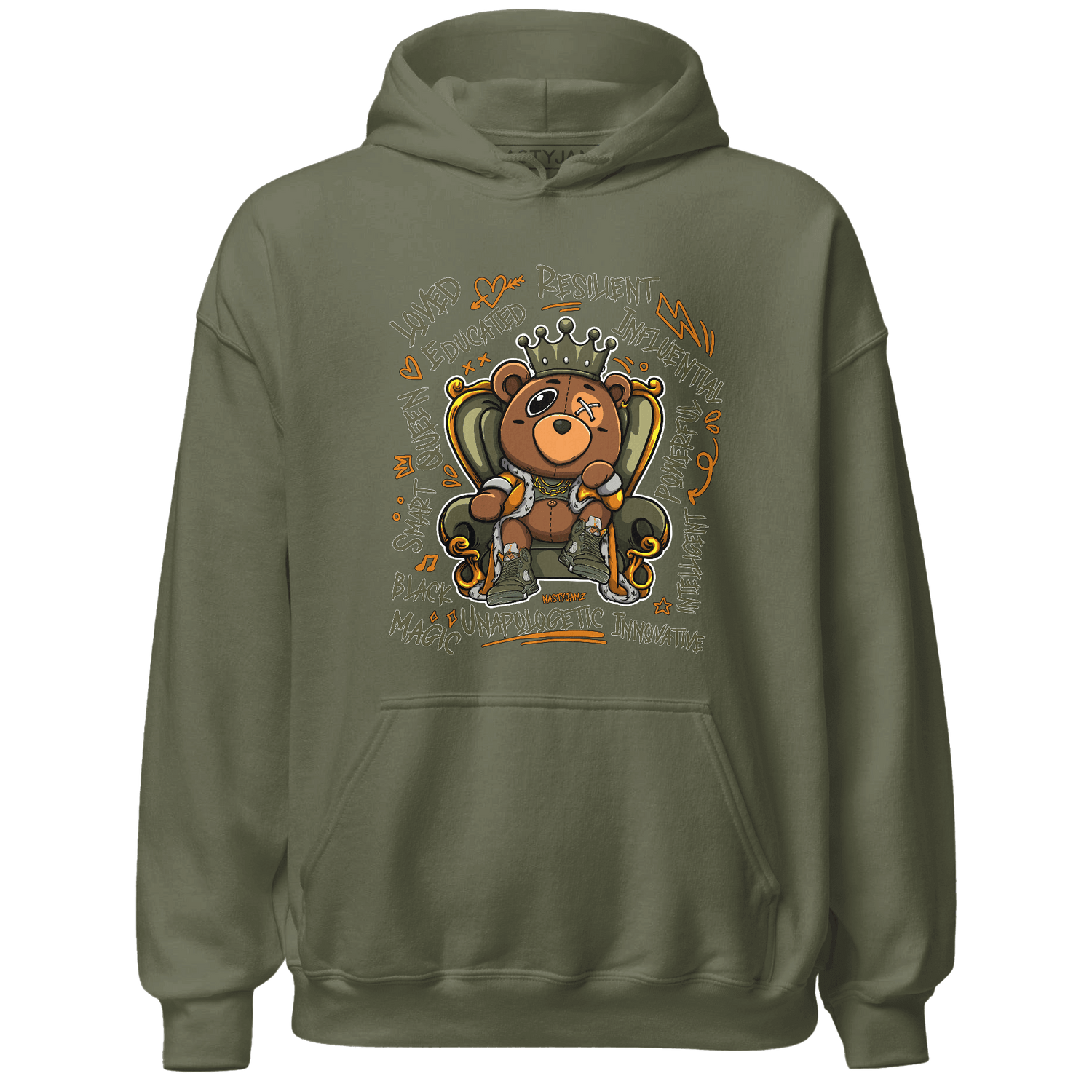 Olive 5s Hoodie Match BER Self Definition - NastyJamz