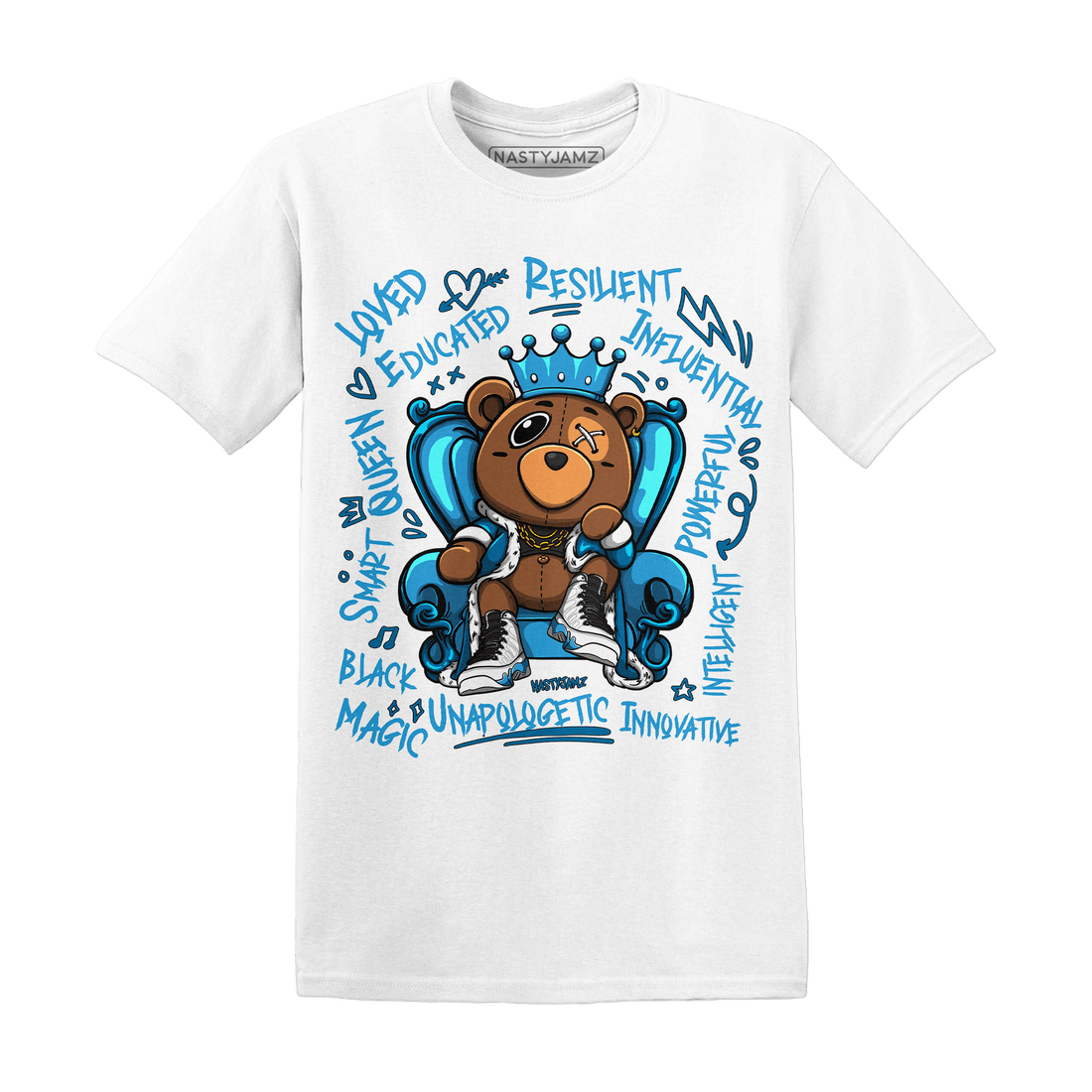 Jordan 9 Powder Blue T Shirt Match BER Self Definition - NastyJamz
