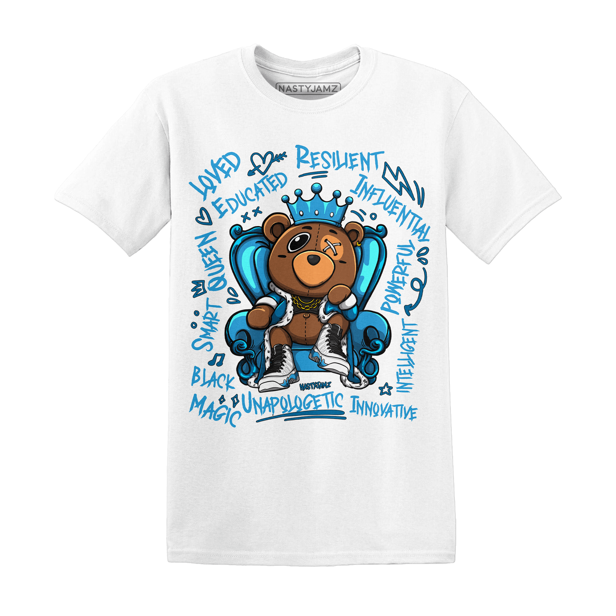 Jordan 9 Powder Blue T Shirt Match BER Self Definition - NastyJamz