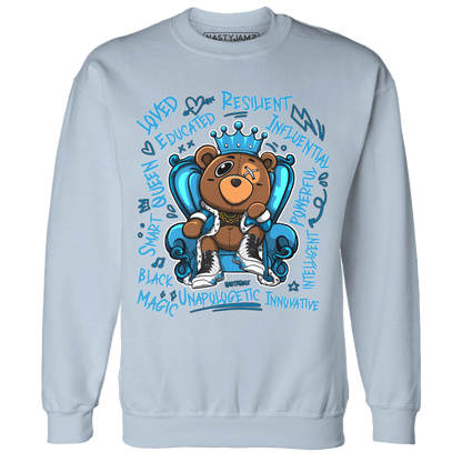 Powder Blue 9s Sweatshirt Match BER Self Definition - NastyJamz
