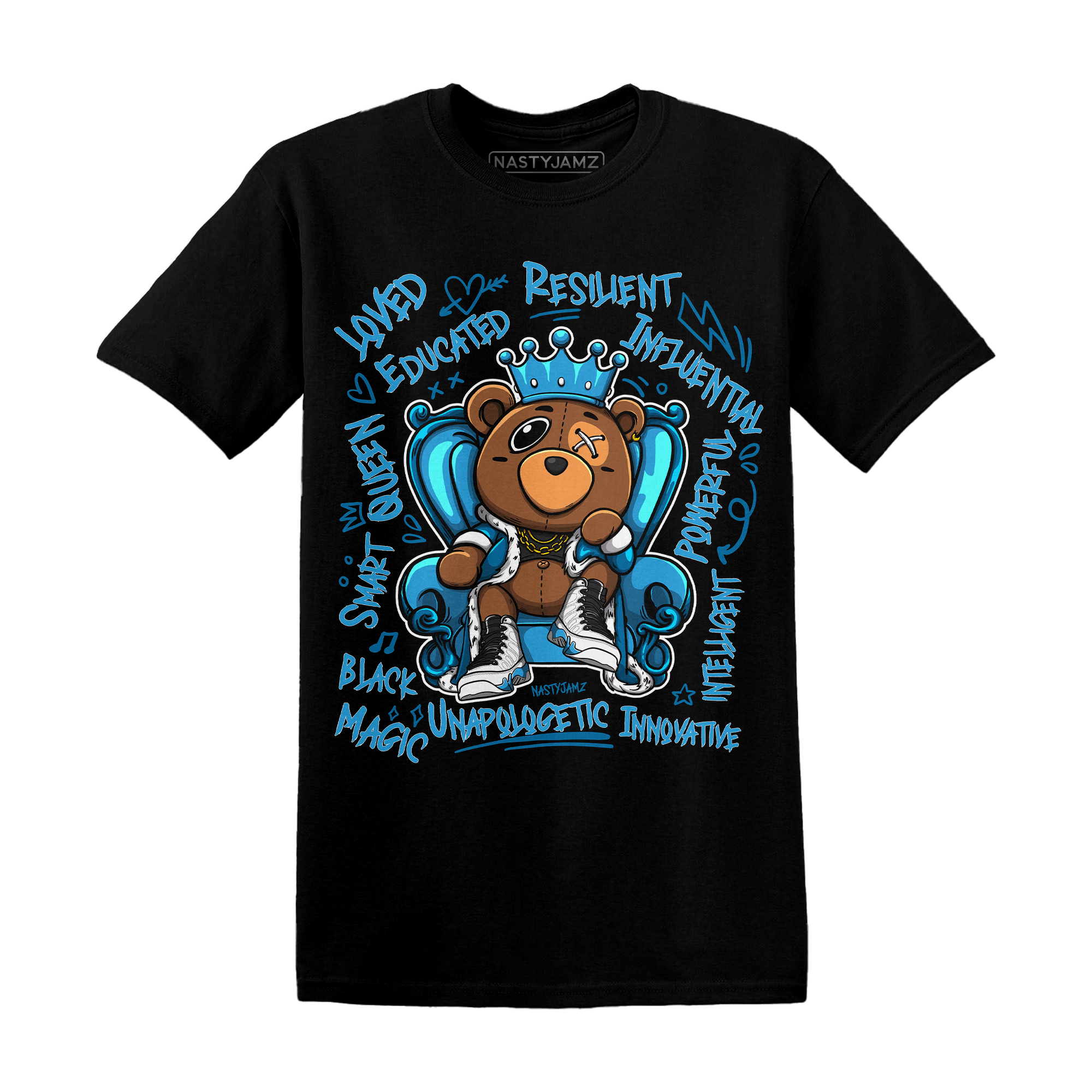 Jordan 9 Powder Blue T Shirt Match BER Self Definition - NastyJamz