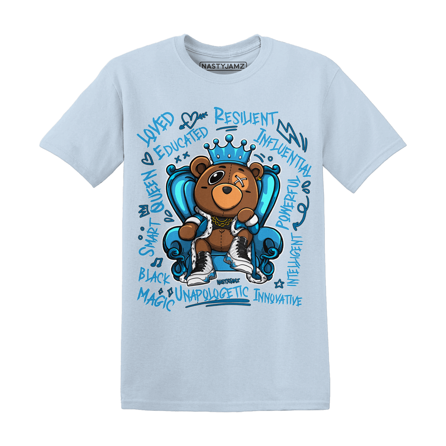 Jordan 9 Powder Blue T Shirt Match BER Self Definition - NastyJamz