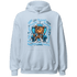 Powder Blue 9s Hoodie Match BER Self Definition - NastyJamz