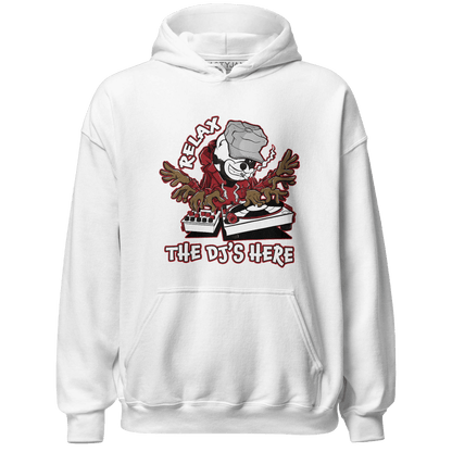 Retro Red Taxi 12s Hoodie Match BER The DJ Here - NastyJamz