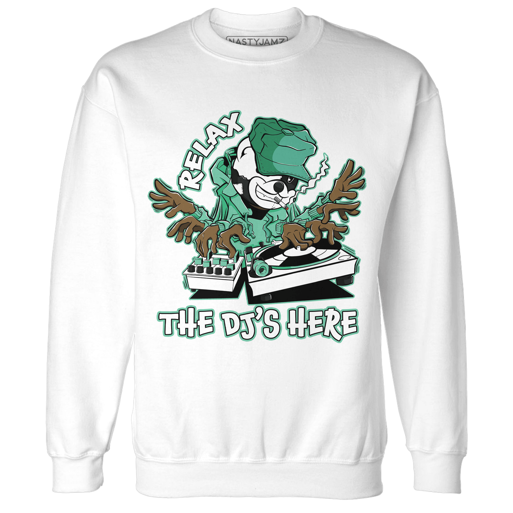 High OG Green Glow 1s Sweatshirt Match BER The DJ Here - NastyJamz