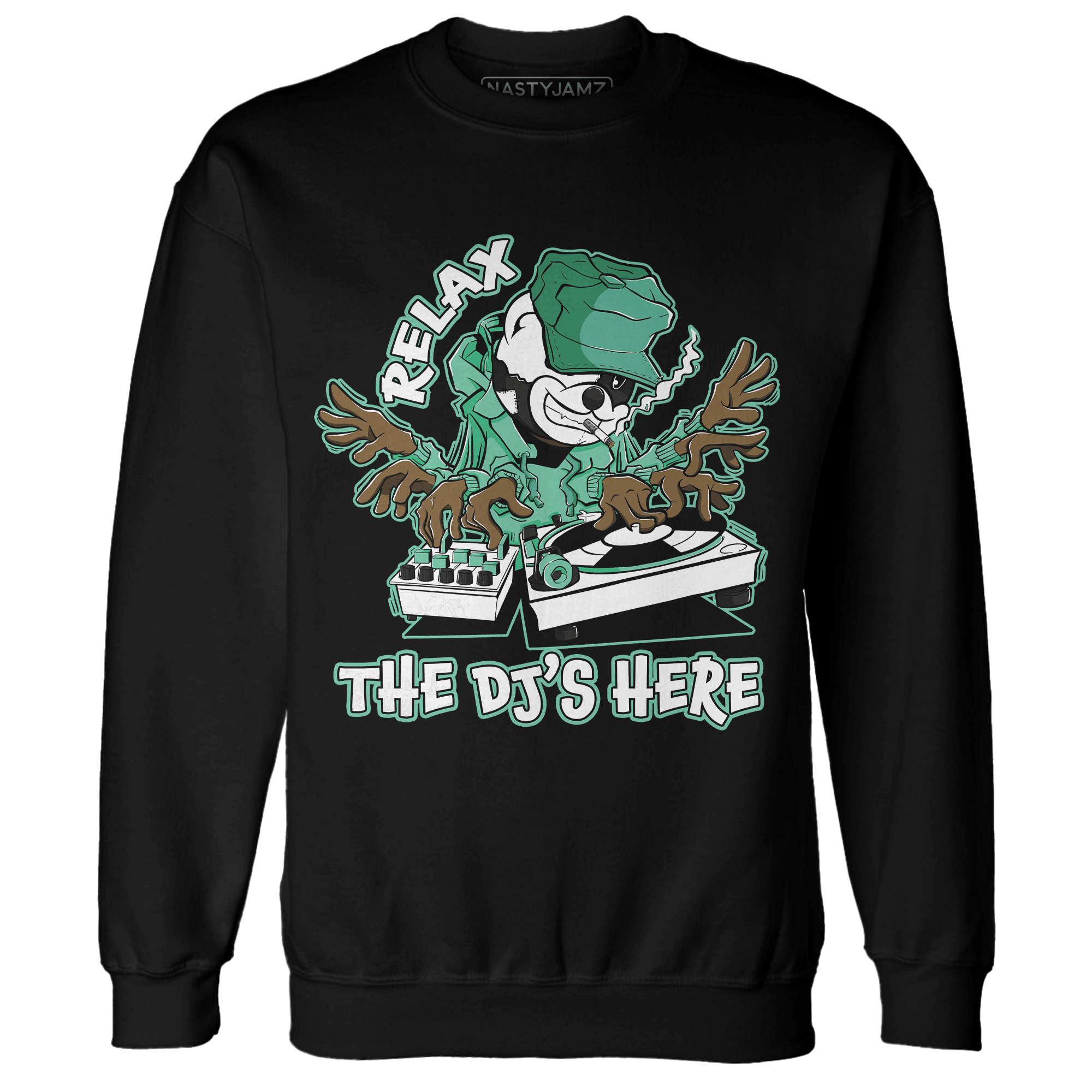 High OG Green Glow 1s Sweatshirt Match BER The DJ Here - NastyJamz