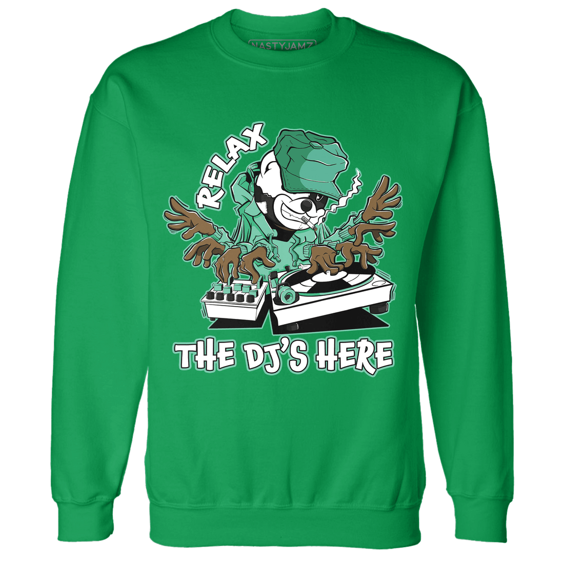 High OG Green Glow 1s Sweatshirt Match BER The DJ Here - NastyJamz
