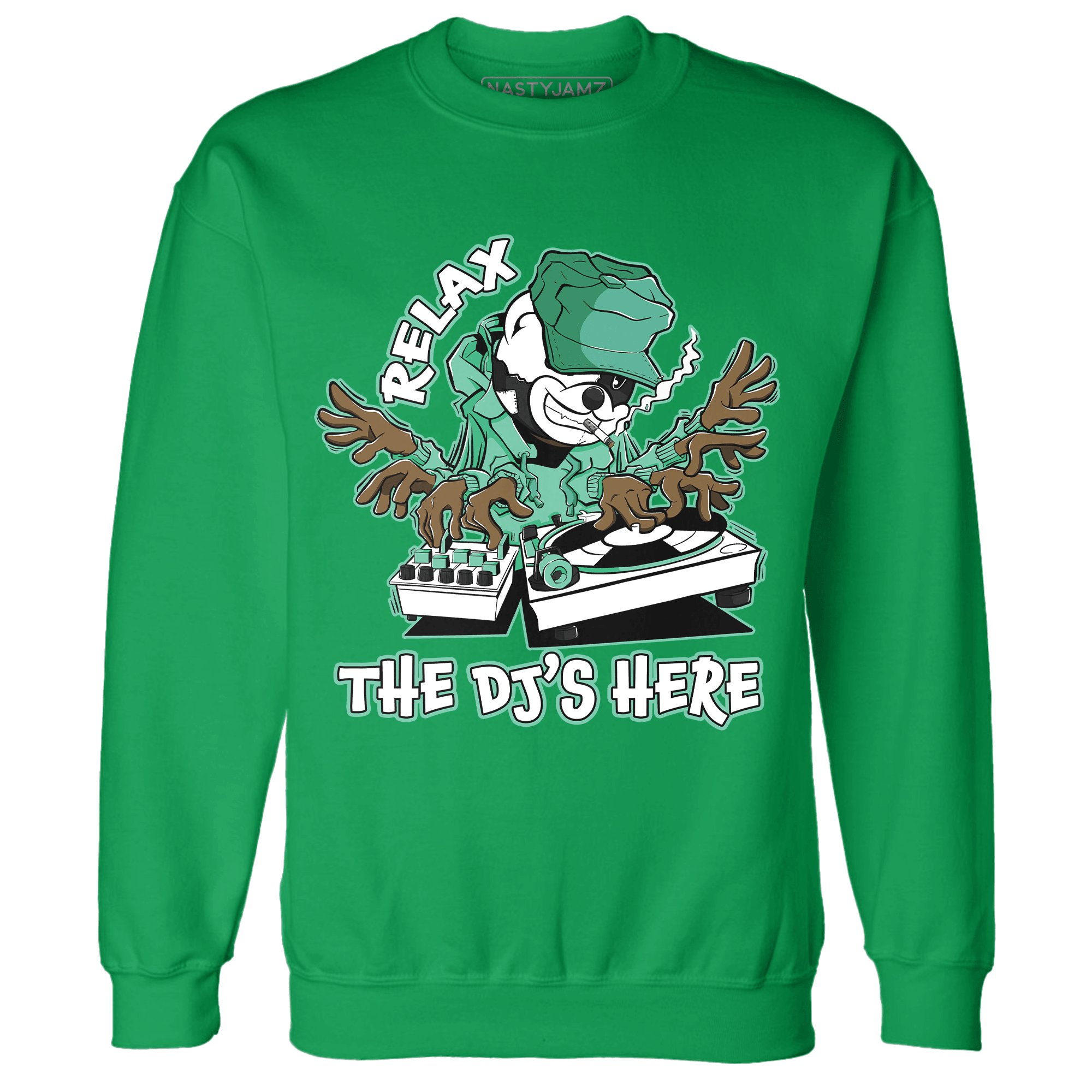 High OG Green Glow 1s Sweatshirt Match BER The DJ Here - NastyJamz