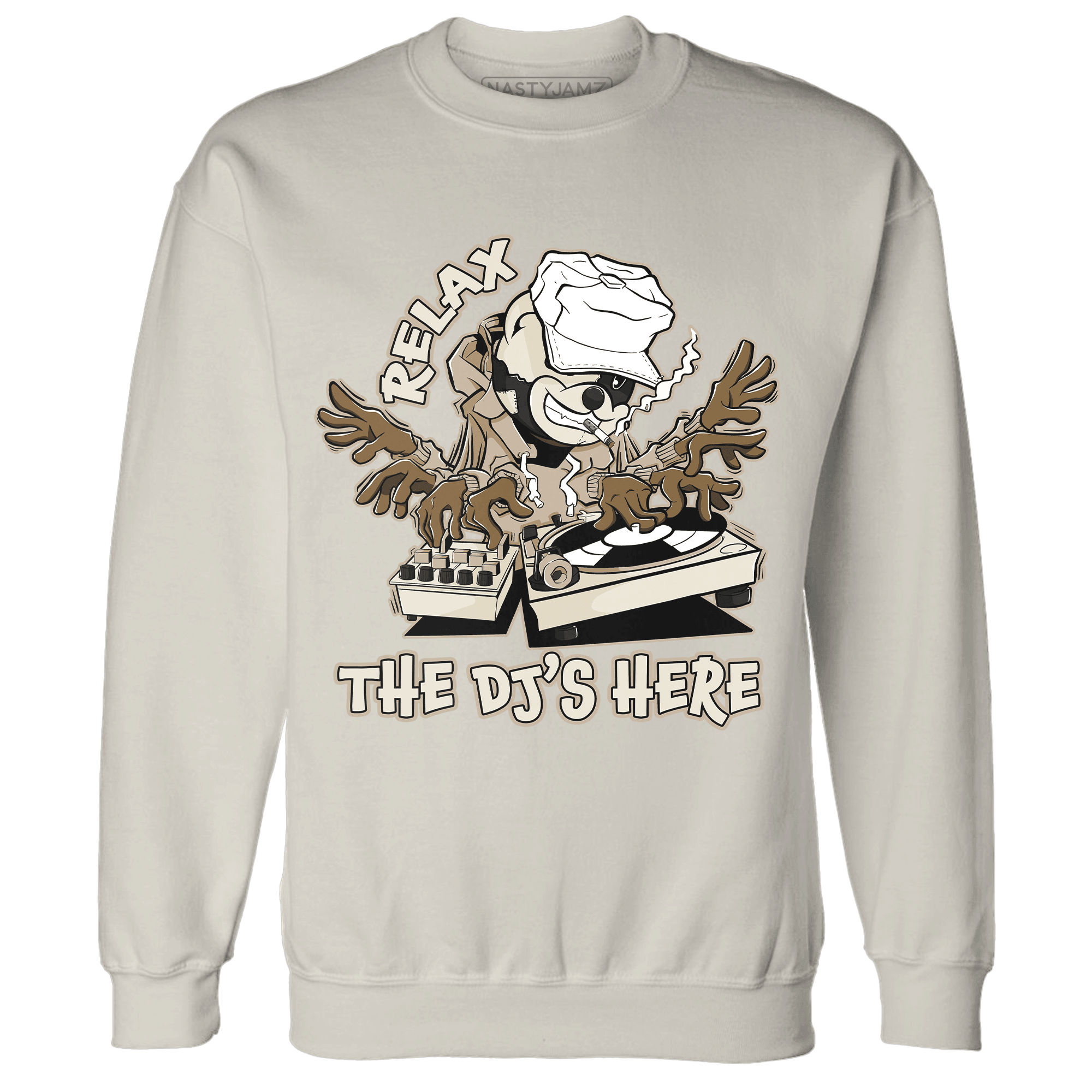 Latte 1s Sweatshirt Match BER The DJ Here - NastyJamz