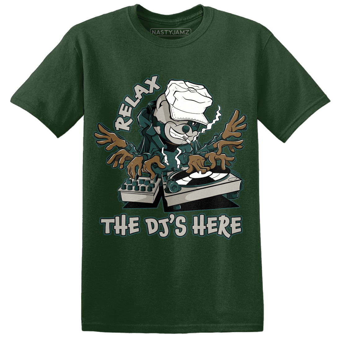 Oxidized Green 4s T Shirt Match BER The DJ Here - NastyJamz