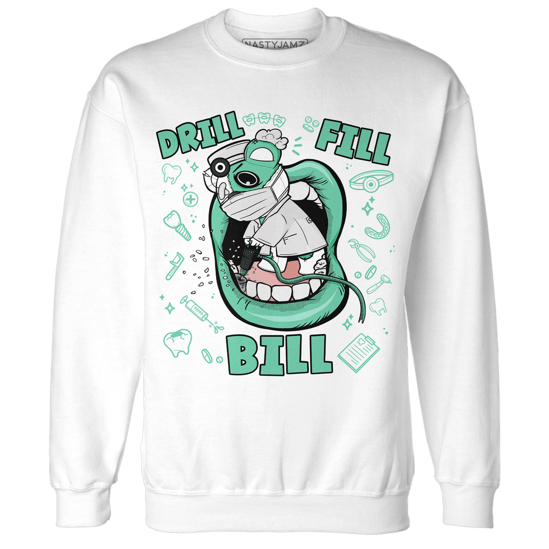 High OG Green Glow 1s Sweatshirt Match BER The Dentist - NastyJamz