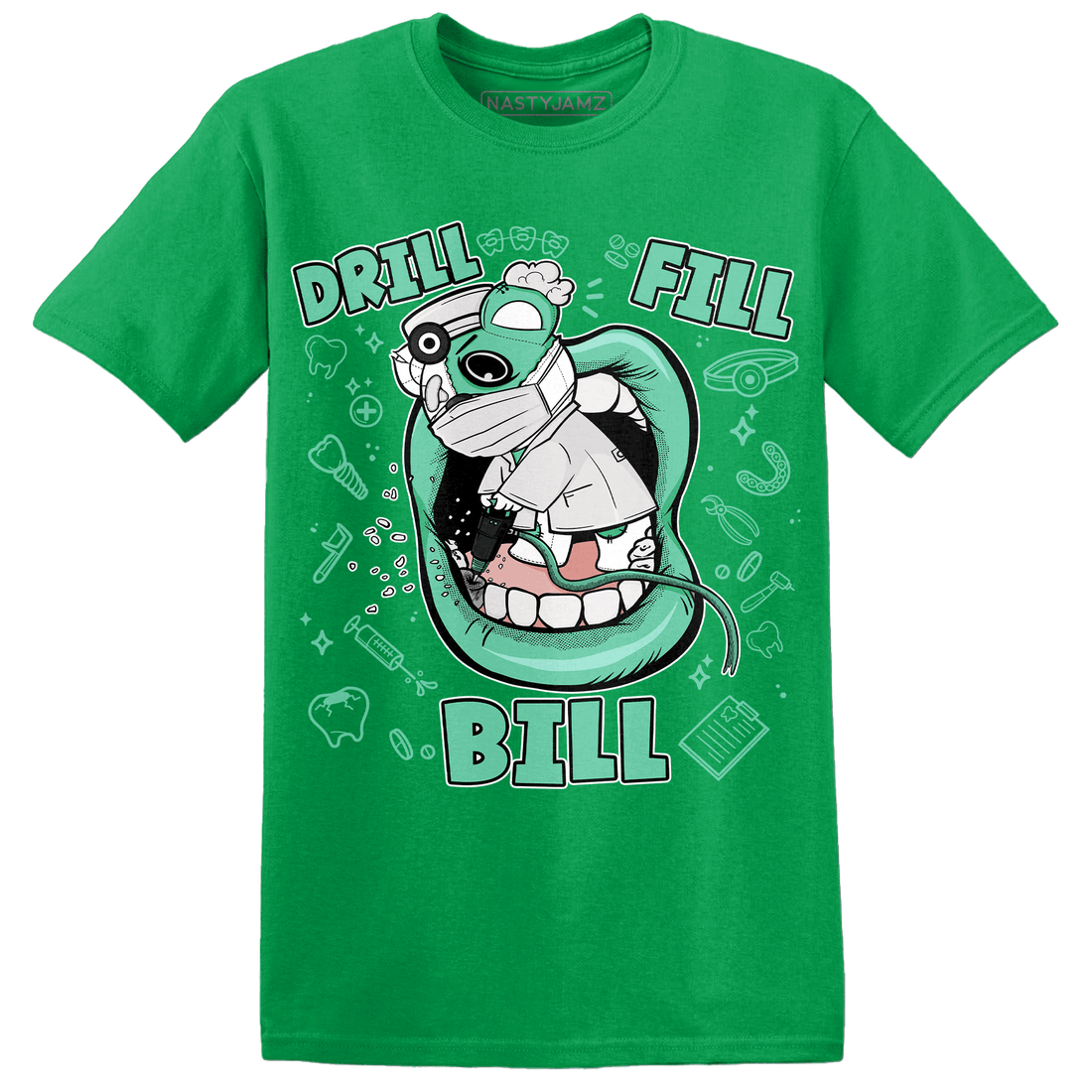 High OG Green Glow 1s T Shirt Match BER The Dentist - NastyJamz