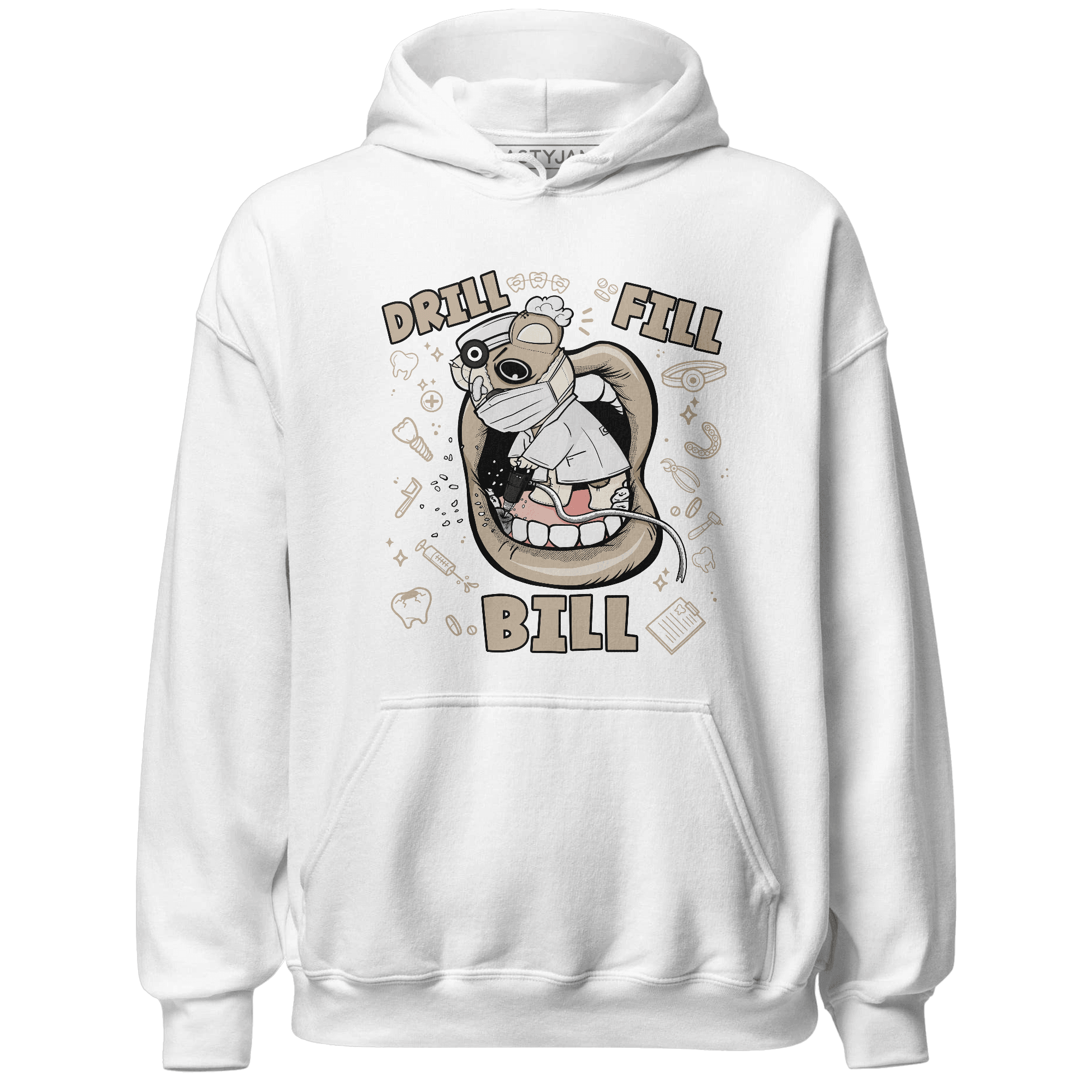 Latte 1s Hoodie Match BER The Dentist - NastyJamz