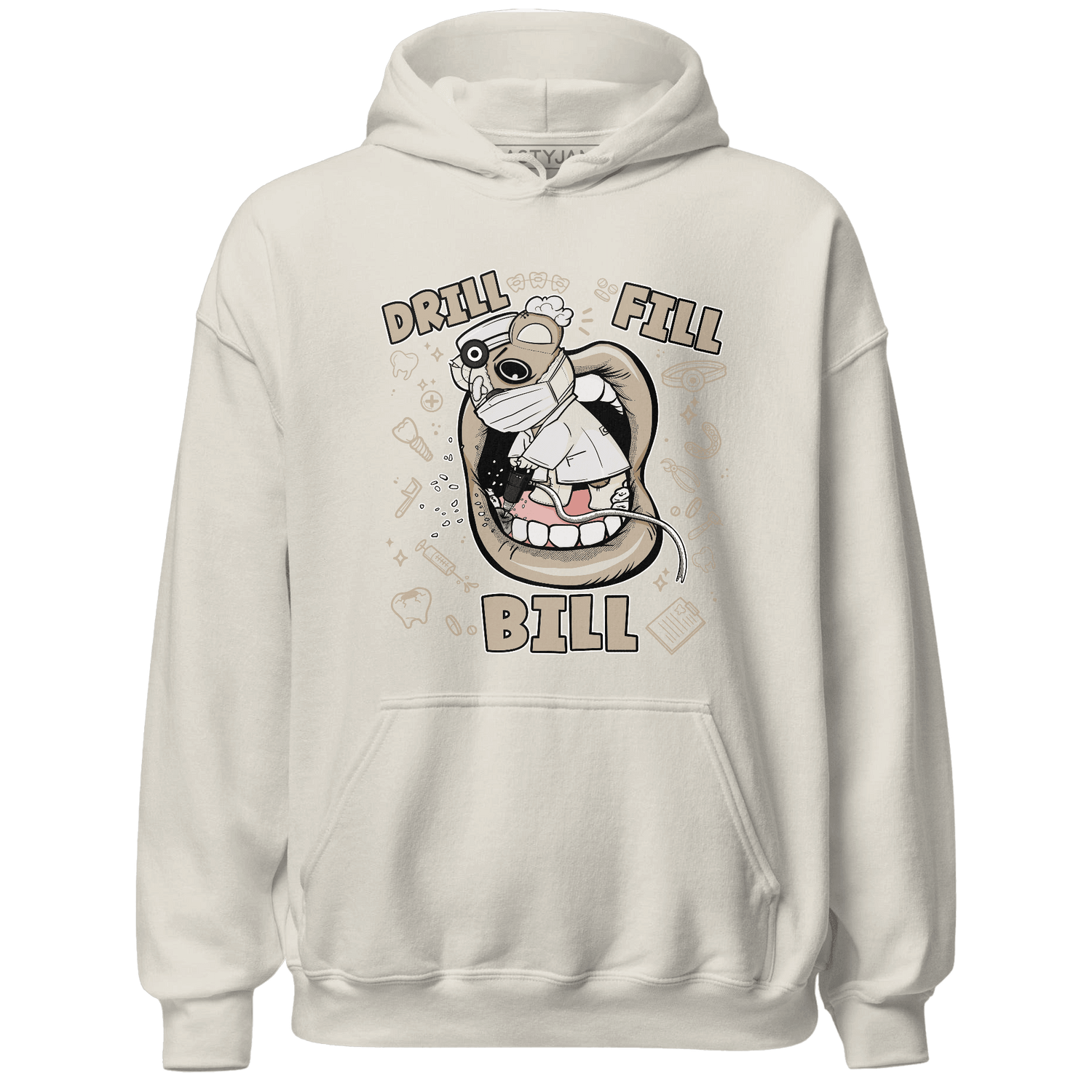 Latte 1s Hoodie Match BER The Dentist - NastyJamz