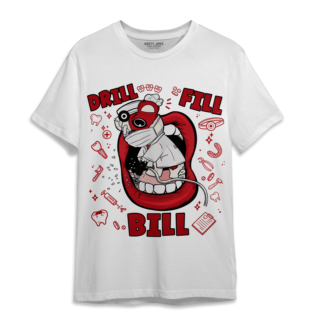 Low OG Trophy Room 1s T Shirt Match BER The Dentist - NastyJamz