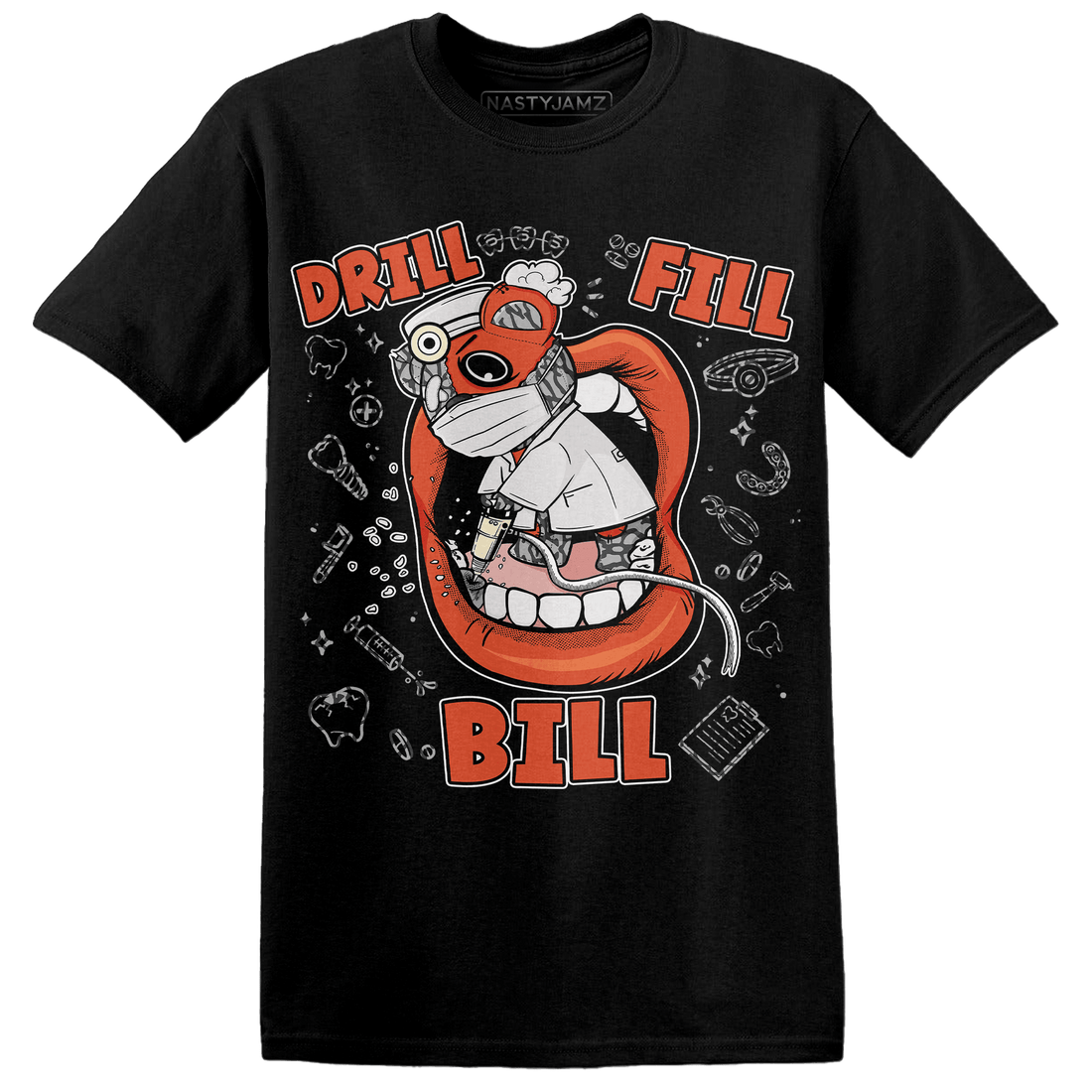 Georgia Peach 3s T Shirt Match BER The Dentist - NastyJamz