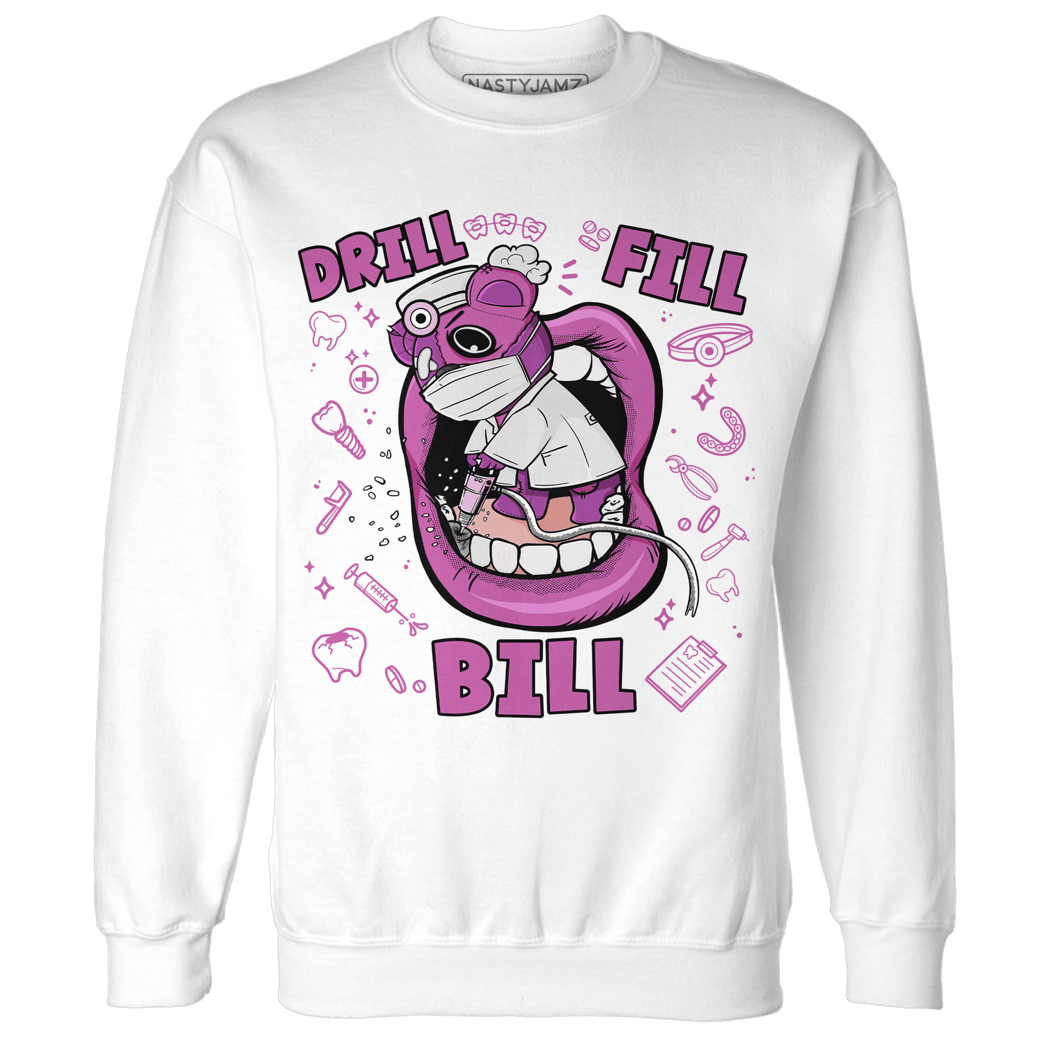 GS Hyper Violet 4s Sweatshirt Match BER The Dentist - NastyJamz