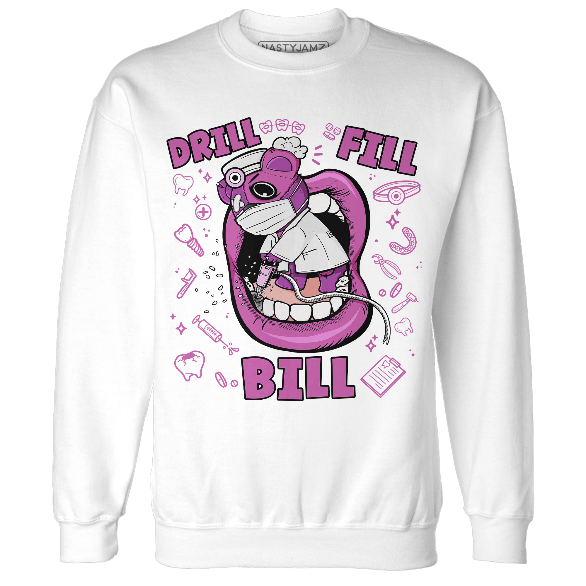 GS Hyper Violet 4s Sweatshirt Match BER The Dentist - NastyJamz