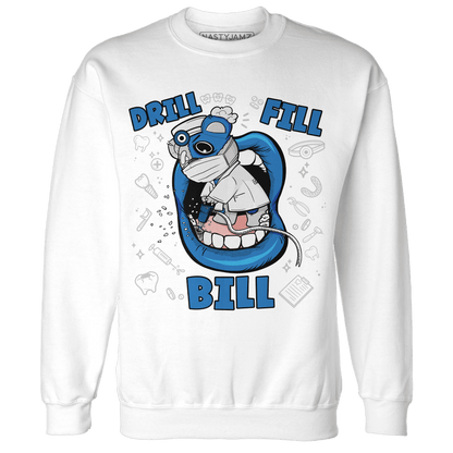 Industrial Blue 4s Sweatshirt Match BER The Dentist - NastyJamz