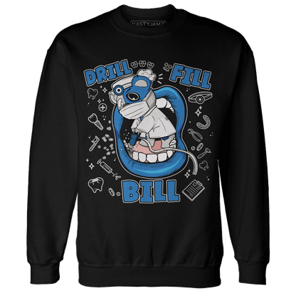 Industrial Blue 4s Sweatshirt Match BER The Dentist - NastyJamz